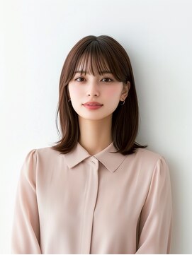 e.m.a プレミアムビューティーサロン 栄駅店(e.m.a PREMIUM BEAUTY SALON) ストレートミディアム/ミディアム/外ハネ/髪型
