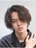 天神ゆるめメンズシャドウパーマスパイラルパーマフェザーパーマ