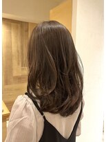 テラス(Terrace) 【Terrace】セミロングレイヤー×ラベンダーベージュ
