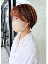 ハピネス 河原町店(Happiness)&nbsp;京都ハイライトカラー　顔まわりカット　京都美容室　進詩織