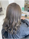 明るい白髪染めグレージュカラー (千田)