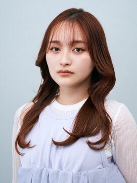 ヘアサロン ガリカ 表参道(hair salon Gallica) シースルーバング小顔似合わせレイヤーカット/ショコラブラウン