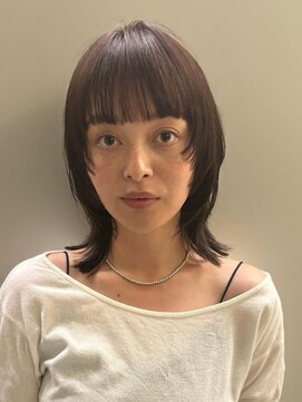 クィーンズガーデンバイケーツーギンザ(QUEEN’S GARDEN by K two GINZA) シャギーレイヤー/ウルフミディアム/ダークブラウン