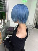 ▽□□▽ブリーチ3回は必要！ペールブルー
