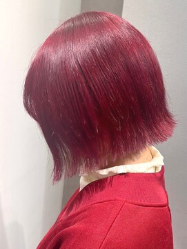 ミル(1001 mille) イルミナカラー/イヤリングカラー/カラー/レッドカラー/ボブ