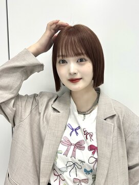 ソア 並木坂(Soa) 切りっぱなしボブ/暖色カラー/韓国ボブ/Chihiro