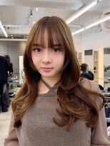 ヒュー 広島(HEW)&nbsp;かわいいシースルーバング韓国くびれレイヤーハッシュカット