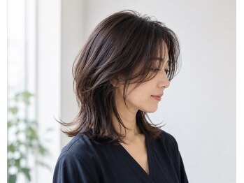 リシェ(LISHE)の写真/顔周りカットで印象UP。日々のスタイリングのし易さを考えた繊細なデザインで、毎朝の準備がもっと楽に。