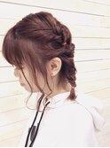 オレンジ×くるりんぱアレンジ