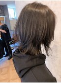 ブリーチ無しモノトーングレー