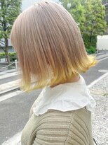 シェリエ(Cherie)&nbsp;ハニーイエロー/イエロー裾カラー/ミルクティーベージュ