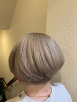 ボアップ 新居浜店(boappu)&nbsp;#ハイトーン #ショート #ボブ #ベージュ