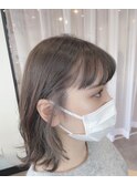 切りっぱなしボブ×インナーカラー
