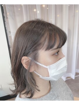 クレイル(CREYLE) 切りっぱなしボブ×インナーカラー