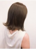 切りっぱなしボブ シルキーベージュ ミルクティーベージュ