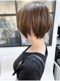 《knit銀座》大人可愛い20代30代40代ショートボブ丸み前下がり