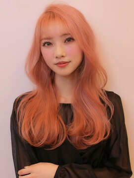 アグ ヘアー レリー 勝田台店(Agu hair lelie) 《Agu hair》韓国風☆あざとピンク×フェミニンロング