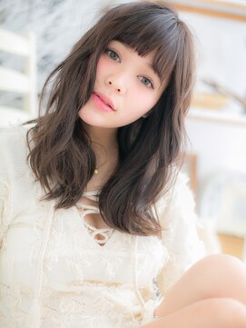 モッズヘア 越谷(mod's hair) 黒髪グレイアッシュ小顔くせ毛風大人巻きc5越谷20代30代40代