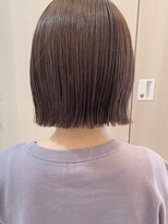 ラ ファブリック 草加(LA FABRIQUE)&nbsp;切りっぱなしボブ　アッシュベージュカラー　草加