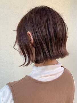 トップスタイル リッチ 女性らしいピンクブラウン