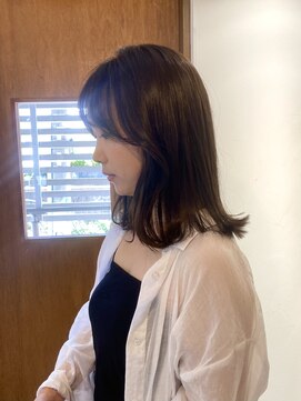 ハグ 横浜(HUG) 鎖骨ボブ × 顔周りレイヤー