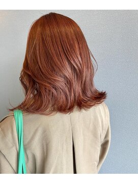 キティン 吉祥寺(kitin) 《kitin吉祥寺》 ピンク　オレンジ　艶　ボブ