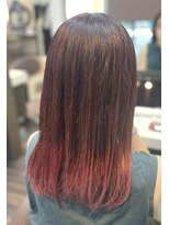 エノモト(ENOMOTO)&nbsp;シアーピンクグラデーションカラー人気スタイルアースカラー