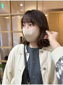 【smuk/スムーク】外ハネボブ/インナーカラー/オレンジベージュ