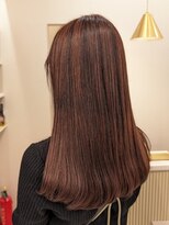 ポジ(poji)&nbsp;髪質改善カラー　艶カラー　ブラウンカラー　ミディアム