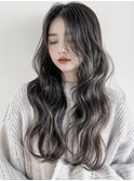 【JOWIN高宮/平尾】ラベンダーアッシュくびれヘアー