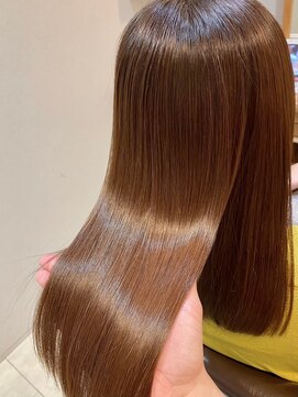 ジーナ 船橋(Zina) 髪質改善＊ロングレイヤーグレーベージュ＊美髪【Zina船橋】