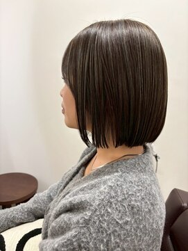 ナンバー イル デュッカ 札幌(N° il duca) 髪質改善トリートメント/ワンレンボブルフ/ネビージュ/小顔