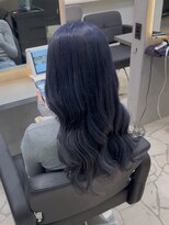 ラピス 福岡天神店(Lapis)&nbsp;染めたても色落ちも綺麗なネイビーカラー