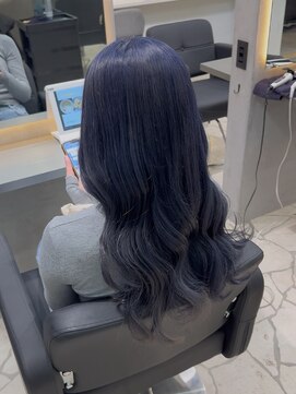 ラピス 福岡天神店(Lapis) 染めたても色落ちも綺麗なネイビーカラー