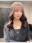 5350ブリーチ＆インナーカラー黒髪金髪ホワイトブロンドレイヤー