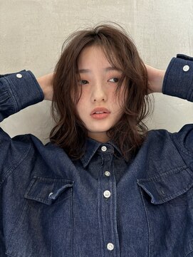 ロンドグロワール 大宮(Lond Gloire) ミニウルフレイヤーカット顔周り前髪韓国ミディアムロング/池袋