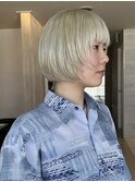 ボブウルフ/ホワイトブロンド【大船駅】太良坊航