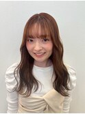 セミロング×透明感カラー