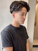 ヘアー アイス ルーチェ(HAIR ICI LUCE)&nbsp;ニュアンスフェザーパーマテーパーフェード/大矢