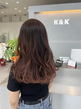 ケーアンドケー(K&K) ピンクベージュ