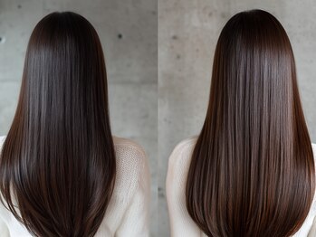 ラ ナチュール 国立店(La nature)の写真/髪のクセや広がりでお悩みの方にオススメ♪シャキッとしすぎない自然なストレートヘアで仕上がり大満足◎