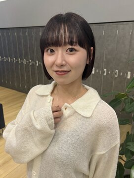 ジアン バイ ミルボン NU茶屋町+(GIEN by milbon) ぱっつん前髪/フルバング/ワイドバング/前髪あり/吉岡美音