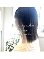 ナンバーフォーナチュラル 戸祭(NO4 natural)&nbsp;イヤリングカラー×ベージュ