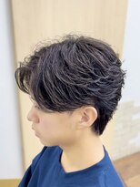 メルシー トータル ブランディング サロン(merci TOTAL BRANDING SALON) メンズフェザーパーマ 毛流れセンターパート
