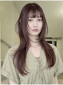 ミディアムヘア/暗めカラー/グランマッシュ/名駅/レイヤーカット