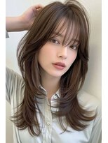 ノイエ 原宿 北参道(NoIE) ハッシュカットシースルーバングフレンチバングレイヤーカット