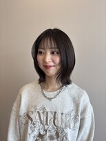 エルレ(Elure)&nbsp;切りっぱなしボブ×カプチーノカラー
