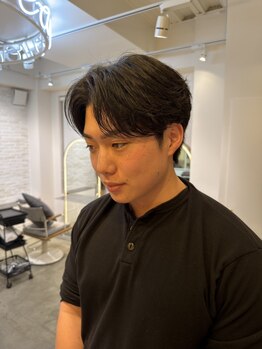 チュール バイ ラランジェ 横川店(ture by LARANJE)の写真/メンズカット×パーマで毎朝のセットも簡単に!清潔感とトレンドを両立した似合わせスタイルをご提案◎