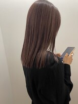 サロン(salon.)&nbsp;ラベンダーグレージュ/艶カラー/透明感/髪質改善/20代30代40代