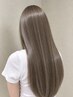 【透明感◎】カット+ブリーチなしオリーブダブルカラー+保湿TR￥12290～